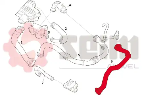 патрубок интеркуллера \RENAULT 981674 SEIM