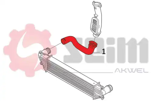 патрубок интеркуллера \FIAT 981771 SEIM