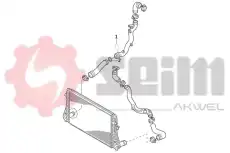 патрубок интеркуллера \VAG 981940 SEIM
