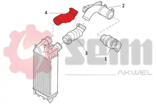 патрубок интеркуллера \FORD 982098 SEIM