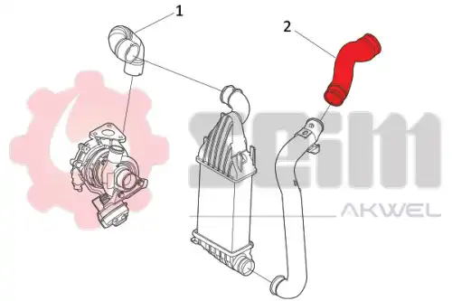 патрубок интеркуллера \OPEL 982116 SEIM