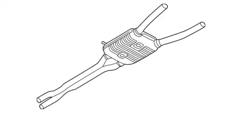 Средний глушитель 3B0253409AB VAG