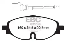 Тормозные колодки дисковые передняя ось EBC DP22150