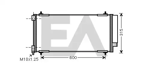 Радиатор кондиционера (конденсатор) EACLIMA 30C55019
