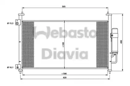 Радиатор кондиционера (конденсатор) WEBASTO 82D0226240MA