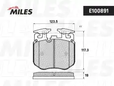 Тормозной диск MILES E100891