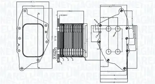 Масляный радиатор MAGNETI MARELLI 350300005000
