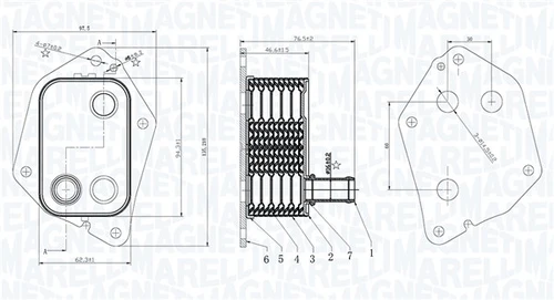 Масляный радиатор MAGNETI MARELLI 350300006000
