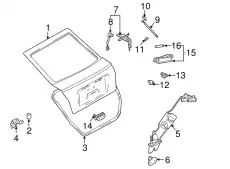 LIFTER ASSY-TAIL GATE RH 817712D720 HYUNDAI