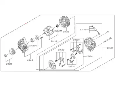 генератор Niss 231000S200 NISSAN