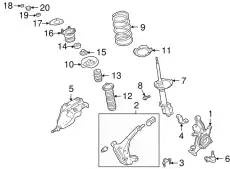 Подшипник опорный 543257B000 NISSAN
