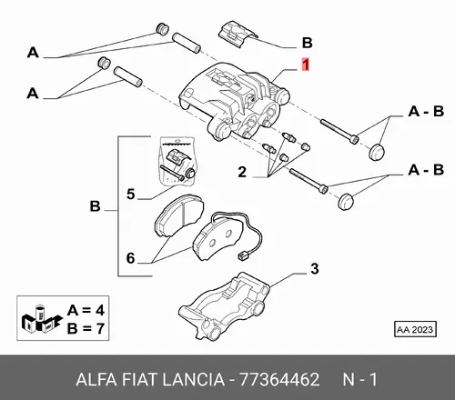 Тормозной цилиндр FIAT 77364462