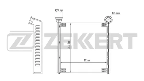 Радиатор печки ZEKKERT MK-5146