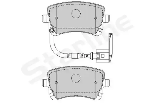Тормозные колодки дисковые STAR LINE BDS355