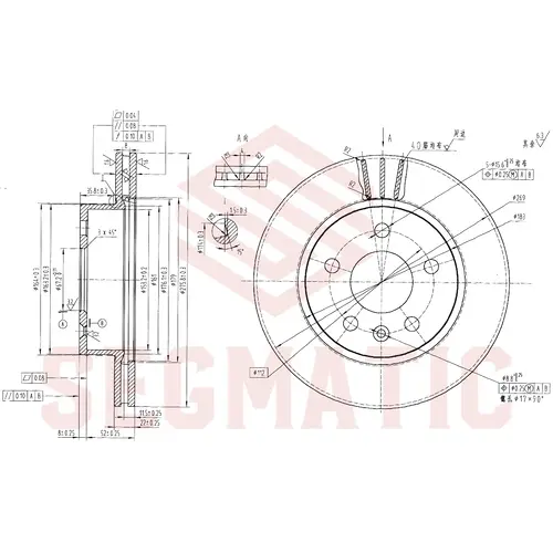 Тормозной диск SEGMATIC SBD30093480