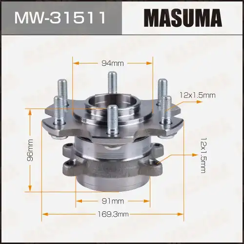Ступичный узел MW-31511 MASUMA