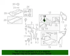 Gasket, housing cover (crankcase) 12581254 GMC