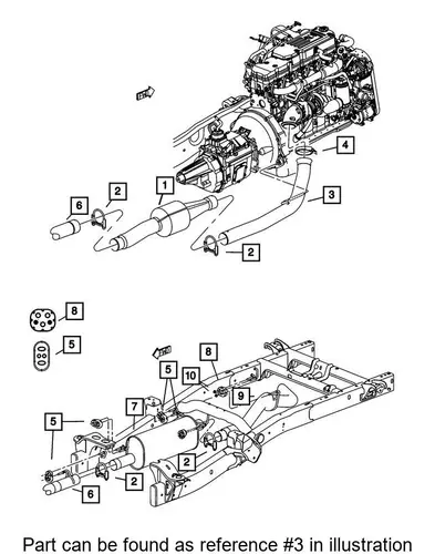 Mounting, control/trailing arm A1643301707* DODGE
