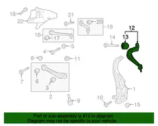 Рычаг подвески BENTLEY 4M0 407 693 F