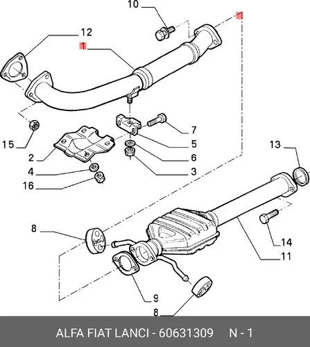 Рулевой наконечник ALFA ROMEO 60631309