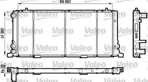 Радиатор системы охлаждения двигателя VALEO 730349