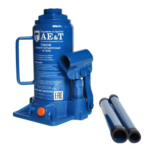 Домкрат гидравлический AE&T T20210I 10 т, 385 мм, 200 мм