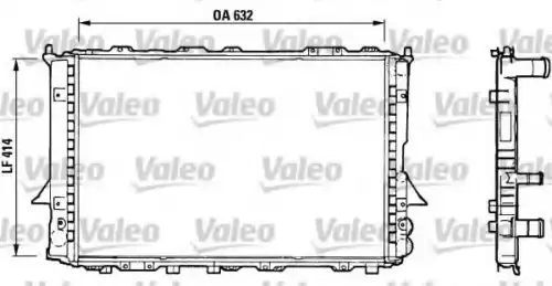 Радиатор системы охлаждения двигателя VALEO 730361