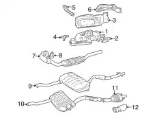 Прокладка глушителя VOLVO 1275549