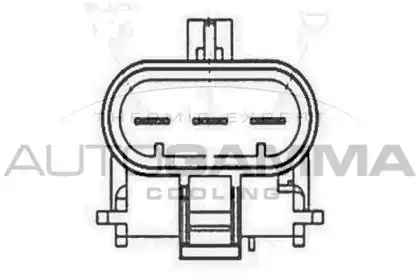 Вентилятор, охлаждение двигателя GA201775 AUTOGAMMA