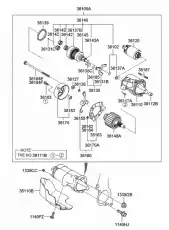 Стартер HYUNDAI / KIA 361003E020