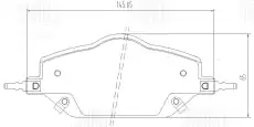 Тормозные колодки дисковые передняя ось TRIALLI PF 3209