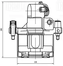 Суппорт тормозной TRIALLI CF 200601