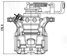 Суппорт тормозной TRIALLI CF 203401