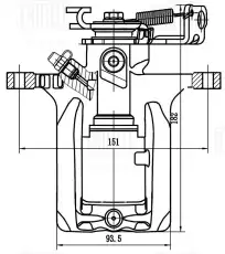 Суппорт тормозной TRIALLI CF 203001