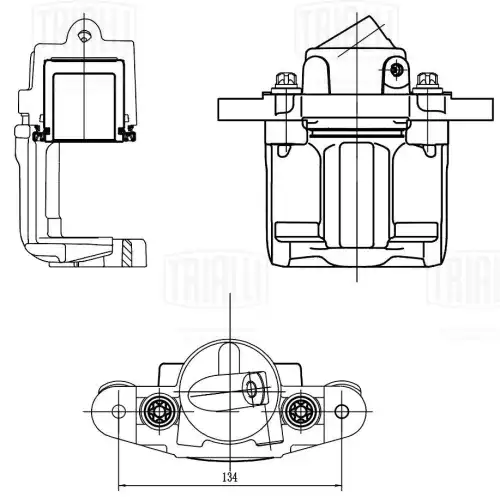 Суппорт тормозной TRIALLI CF 413 передняя ось слева