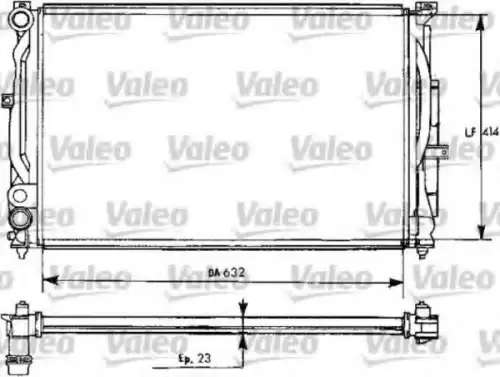 Радиатор системы охлаждения двигателя VALEO 731537