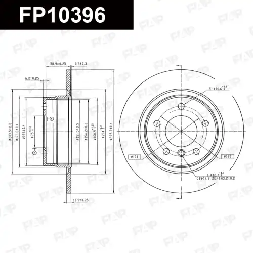 Тормозной диск FAP FP10396