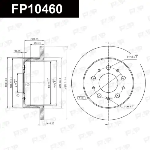 Тормозной диск FAP FP10460