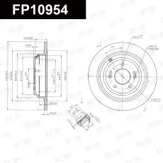 Тормозной диск FAP FP10954