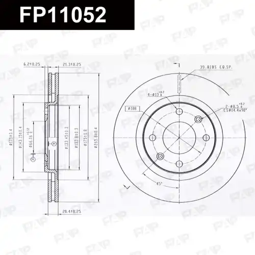 Тормозной диск FAP FP11052