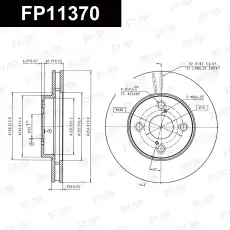Тормозной диск FAP FP11370