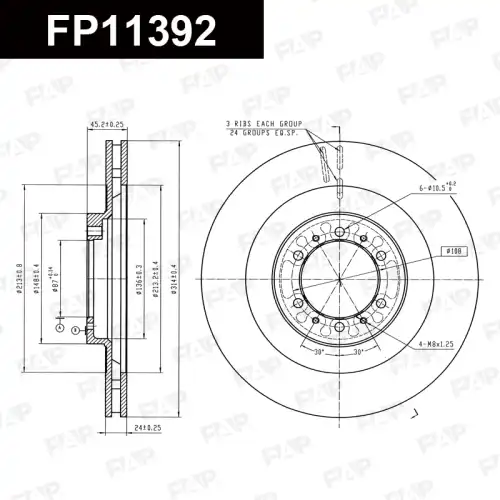 Тормозной диск FAP FP11392