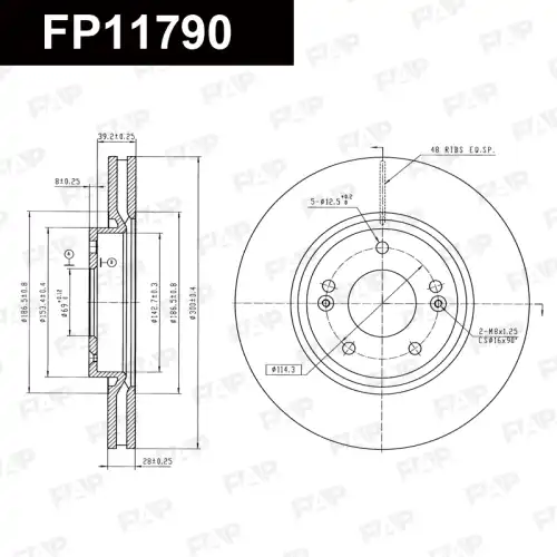 Тормозной диск FAP FP11790