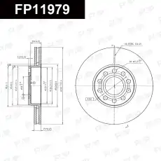 Тормозной диск FAP FP11979