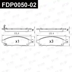 Тормозные колодки дисковые FAP FDP0050