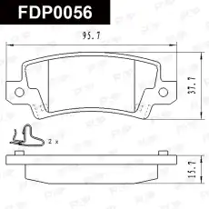 Тормозные колодки дисковые FAP FDP0056