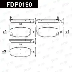 Тормозные колодки дисковые FAP FDP0190