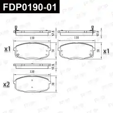 Тормозные колодки дисковые FAP FDP0190