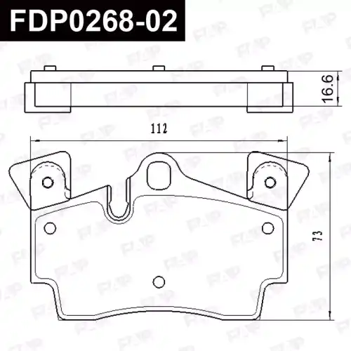 Тормозные колодки дисковые FAP FDP026802