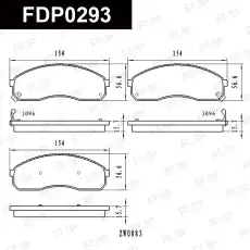 Тормозные колодки дисковые FAP FDP0293
